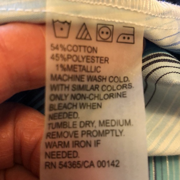 ALIA NWT SIZE 18 LONG SLEEVE BLOUSE BUTTON ROLL UP TAB BLUES &SILVER THREAD #024 - Picture 7 of 12